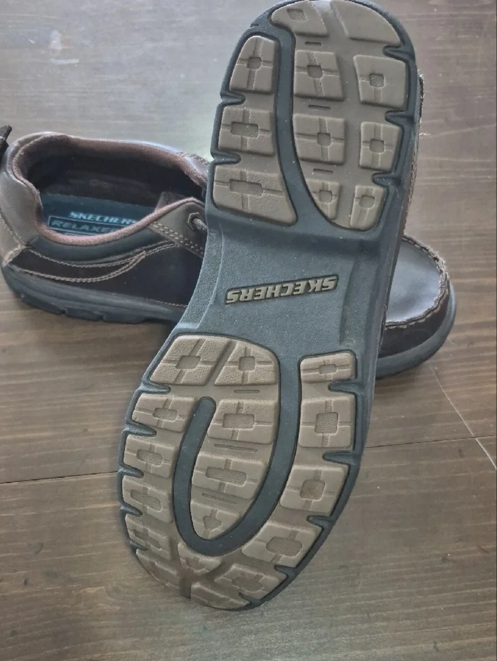Skechers Men’s Dark Brown Lace-Up Boat Shoes